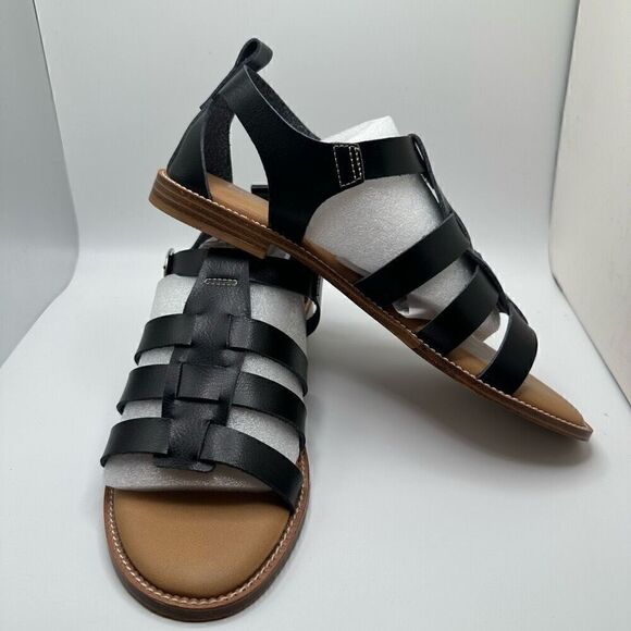 CUSHIONAIRE Women's Lotus fisherman sandal +Memory Foam 9 BLACK - Picture 6 of 7